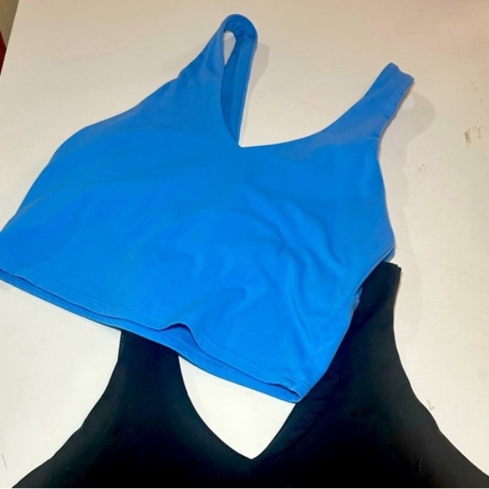 Blue gym top